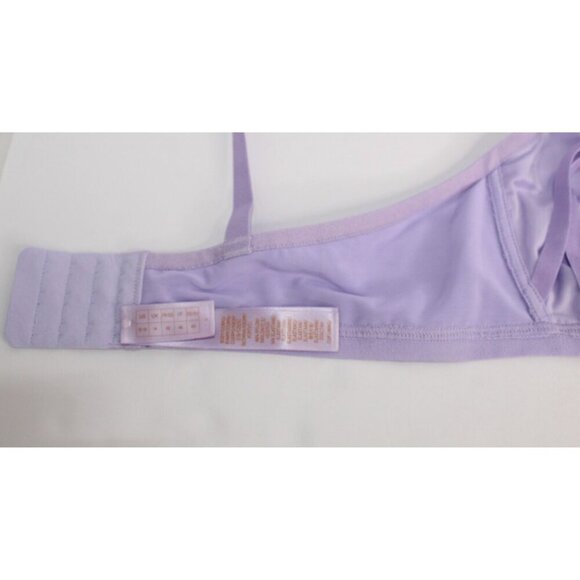 Savage X Fenty by Rihanna L Purple Lace Gold Unwired Structured Bra NWT - Picture 8 of 13